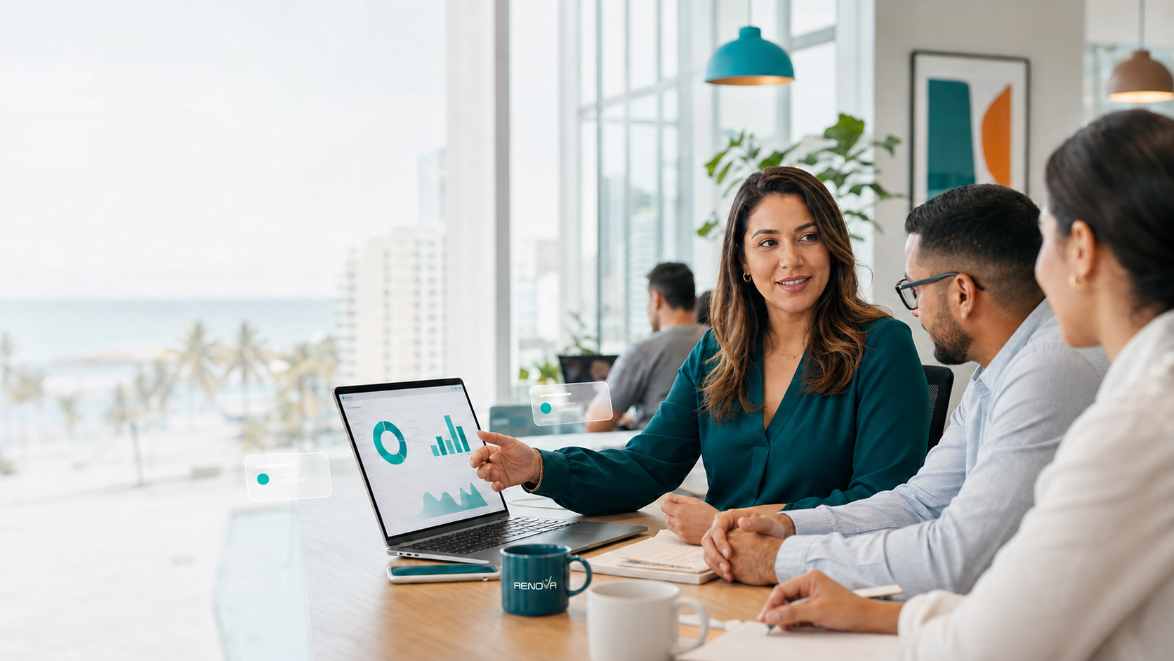 Human Resources team collaborating with RENOVA HCM workforce analytics